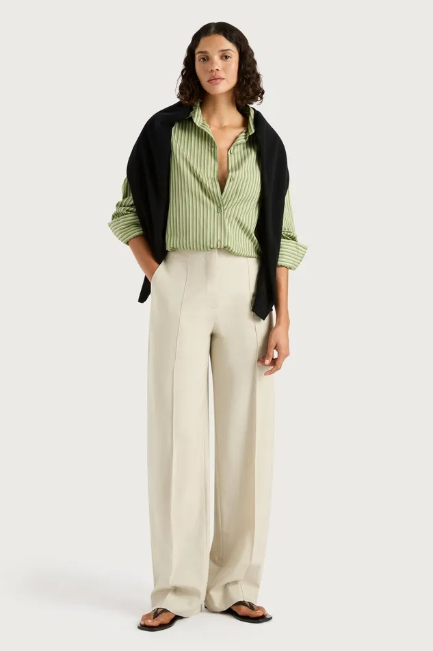 Women Faithfull The Brand Tops Freja Shirt Green Stripe