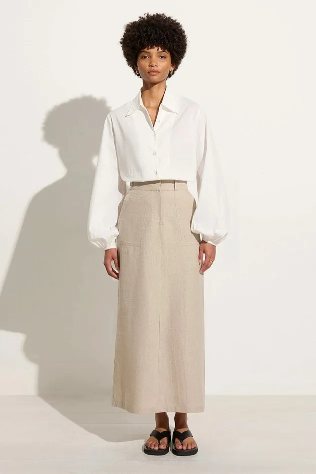 Women Faithfull The Brand Tops Managua Shirt White 8211 Faithfull The Brand