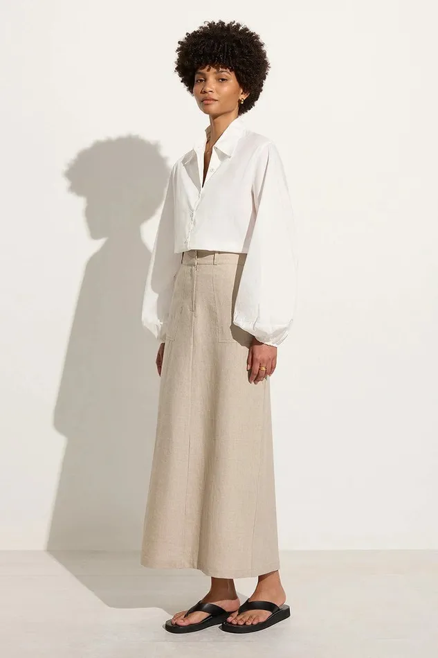 Women Faithfull The Brand Tops Managua Shirt White 8211 Faithfull The Brand