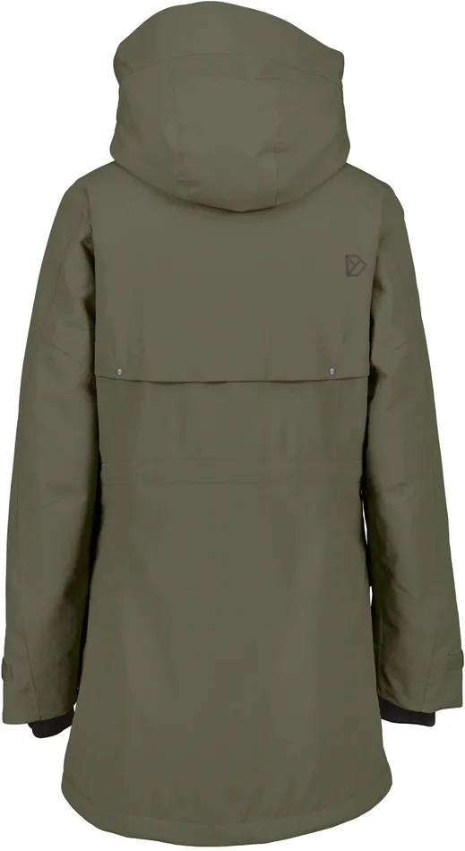 Women Frida Parka Deep Green Didriksons Autumn Jackets
