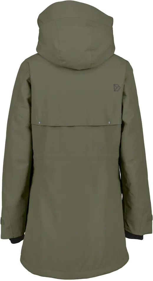 Women Frida Parka Deep Green Didriksons Autumn Jackets