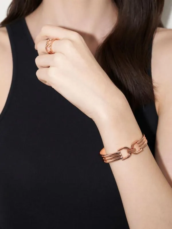 Women Gabine ChainLink Ring 8211 Rose Gold CHARLES and KEITH Rings