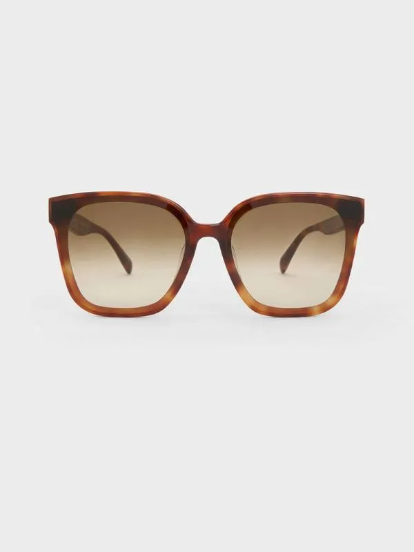 Women Gabine Tortoiseshell Oversized Butterfly Sunglasses 8211 T Shell CHARLES and KEITH Butterfly Women Gabine Tortoiseshell Oversized Butterfly Sunglasses 8211 T Shell CHARLES and KEITH Butterfly