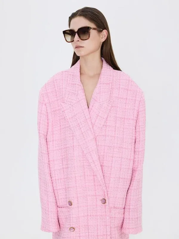 Women Gabine Tortoiseshell Oversized Butterfly Sunglasses 8211 T Shell CHARLES and KEITH Butterfly