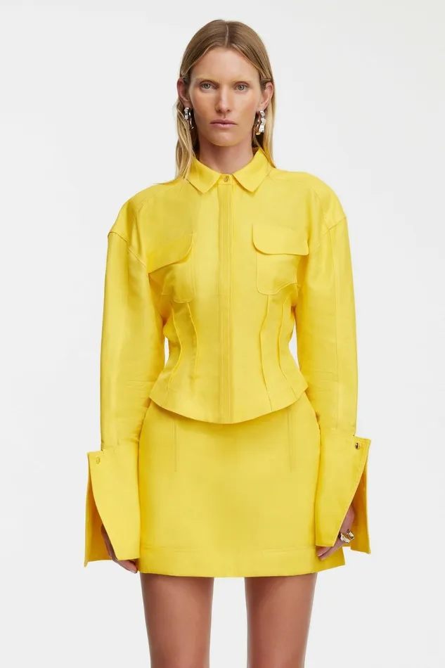 Women GARDIE SHIRT Citrine Yellow Acler Tops