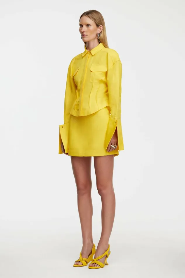 Women GARDIE SHIRT Citrine Yellow Acler Tops