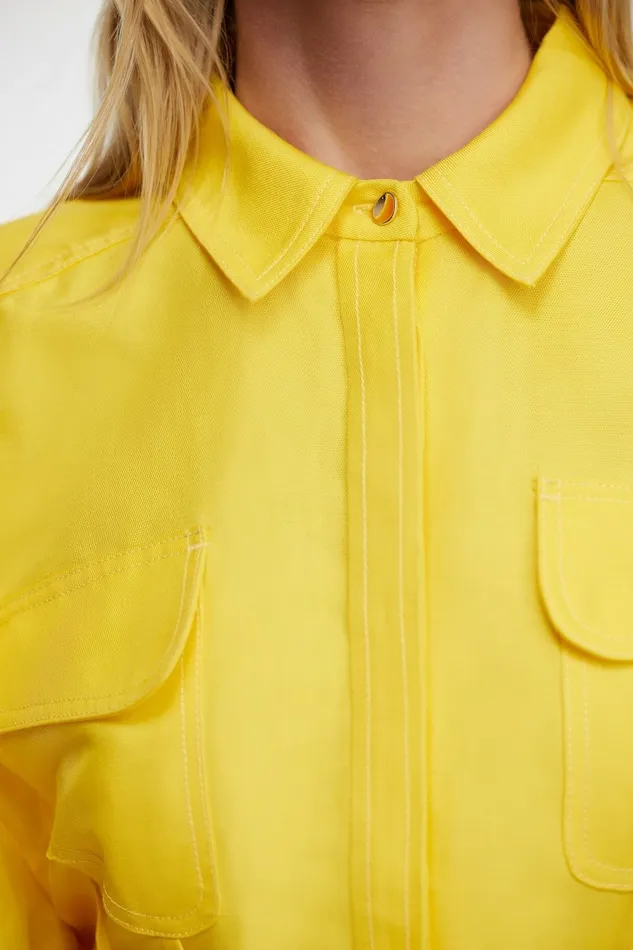 Women GARDIE SHIRT Citrine Yellow Acler Tops