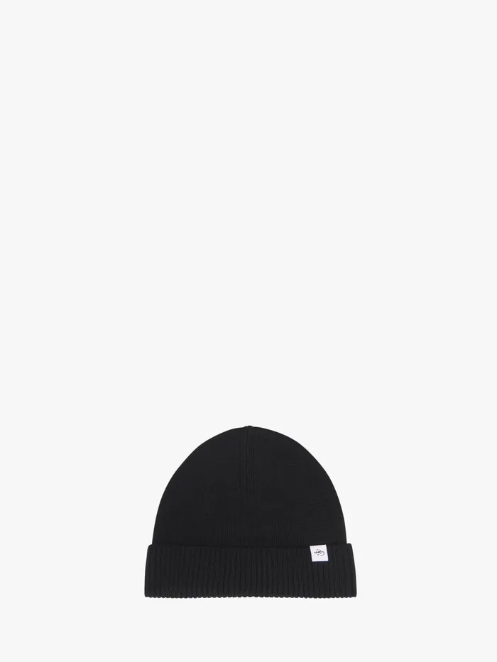 Women HATS JW Anderson KNITTED BEANIE HAT Black