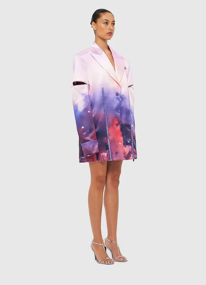 Women Hayden Blazer Dress 8211 Fairground Print Dresses and Jumpsuits LEO LIN