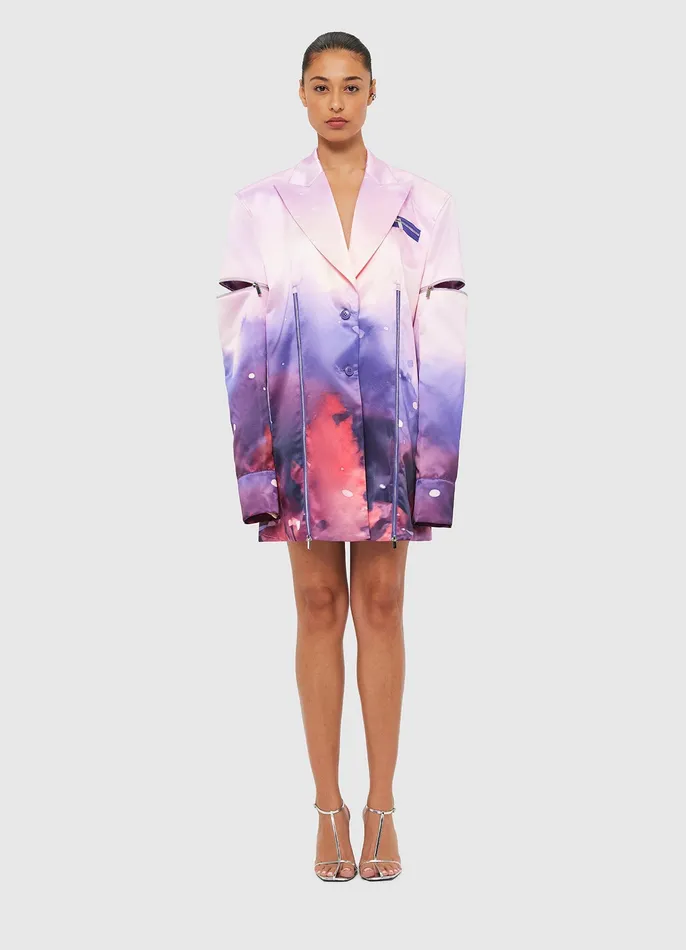 Women Hayden Blazer Dress 8211 Fairground Print Dresses and Jumpsuits LEO LIN