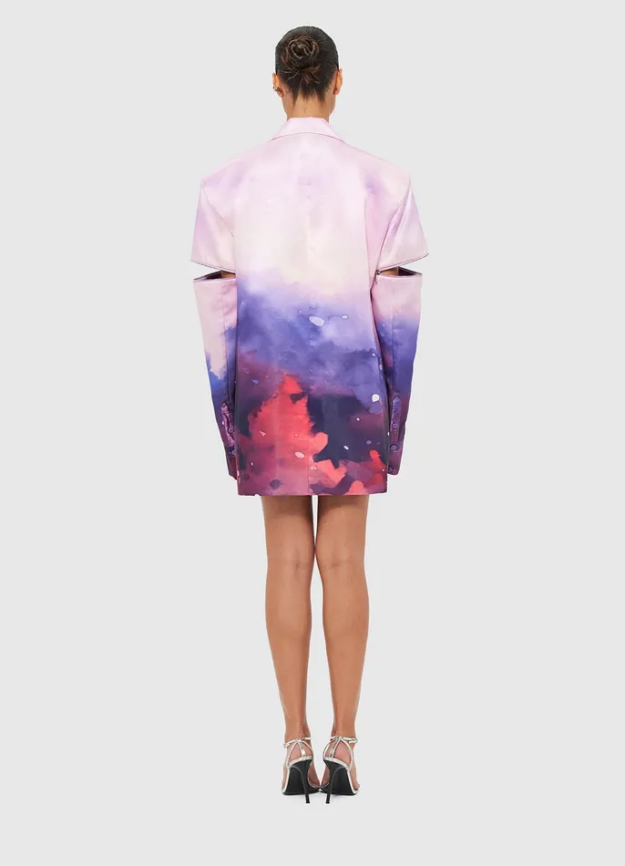 Women Hayden Blazer Dress 8211 Fairground Print Dresses and Jumpsuits LEO LIN