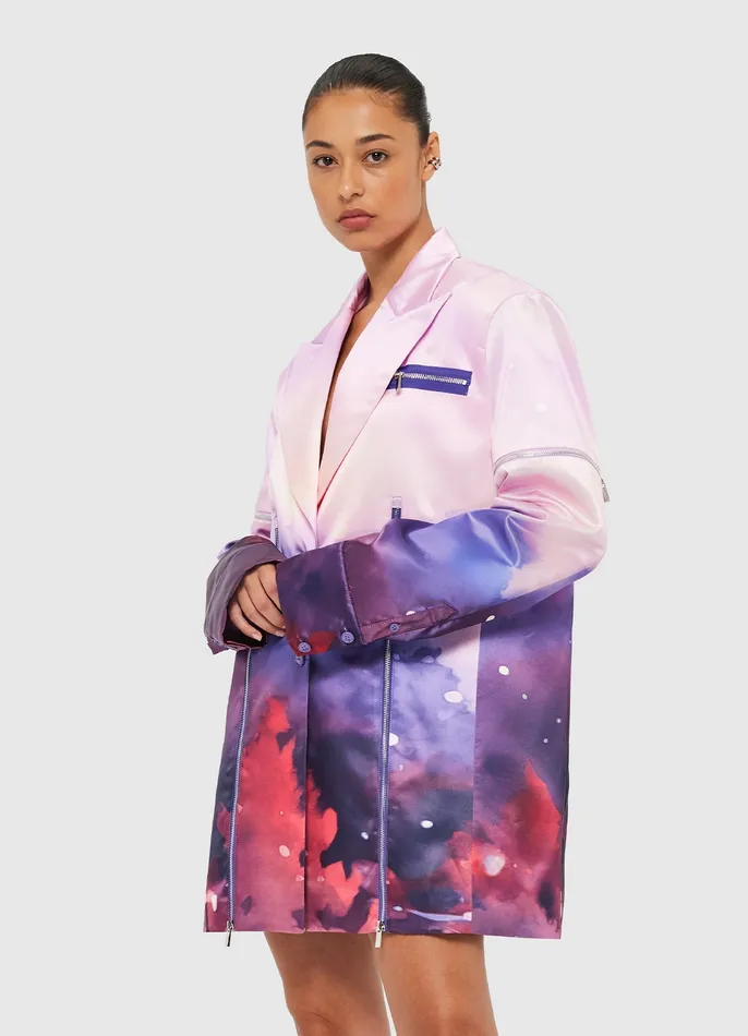 Women Hayden Blazer Dress 8211 Fairground Print Dresses and Jumpsuits LEO LIN