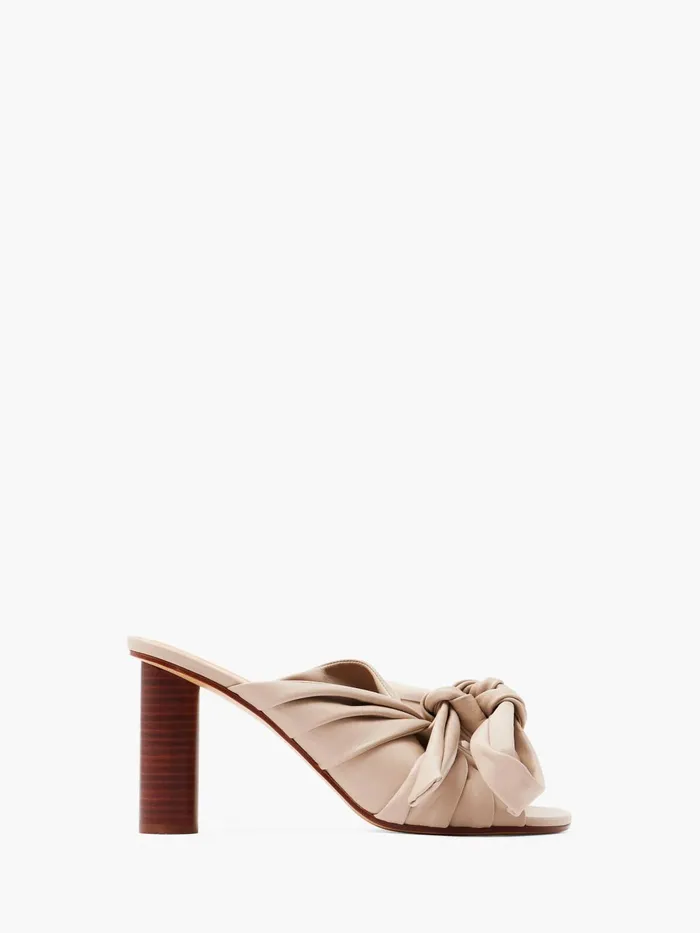 Women Heels JW Anderson BOW HEELED MULES Taupe