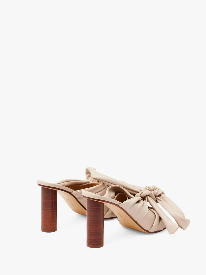 Women Heels JW Anderson BOW HEELED MULES Taupe Women Heels JW Anderson BOW HEELED MULES Taupe