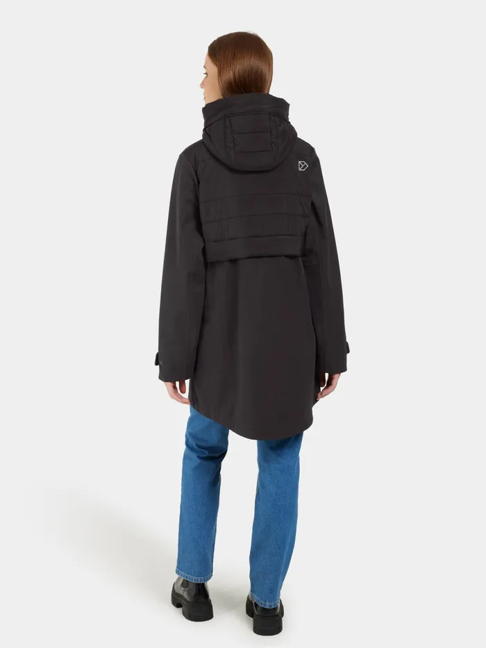 Women Hella Parka Black Didriksons Spring Jackets