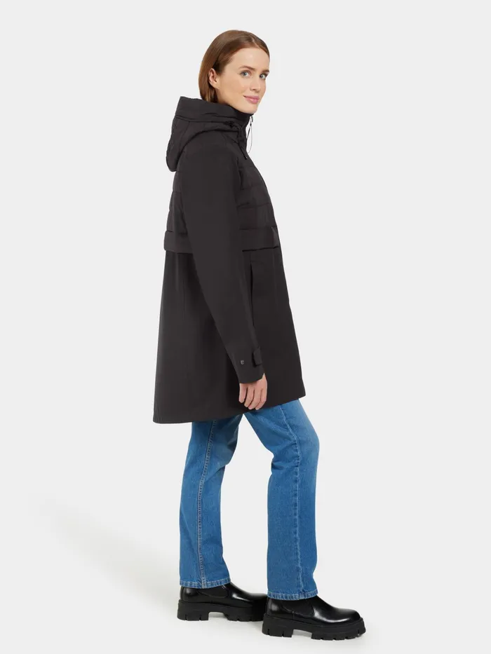 Women Hella Parka Black Didriksons Spring Jackets