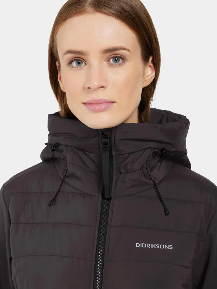 Women Hella Parka Black Didriksons Spring Jackets
