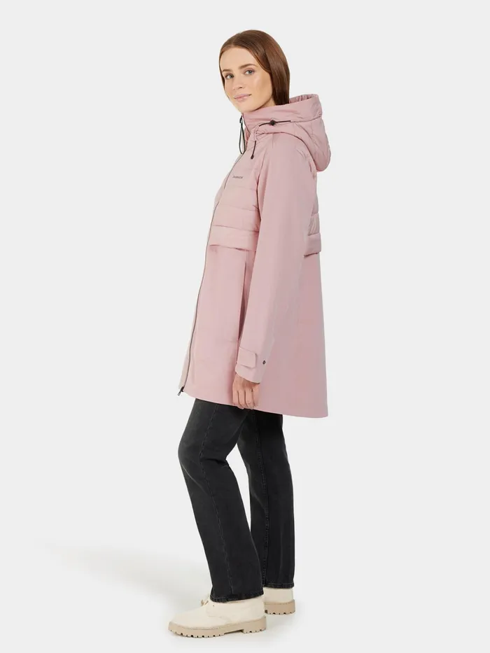 Women Hella Parka Oyster Lilac Didriksons Spring Jackets
