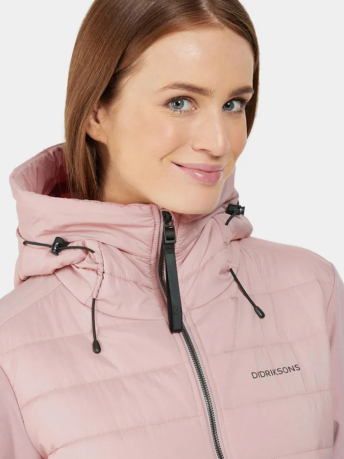 Women Hella Parka Oyster Lilac Didriksons Spring Jackets