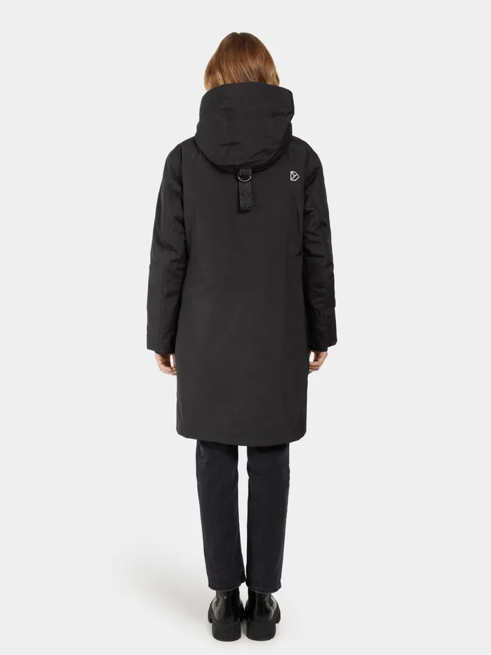 Women Ilsa Parka Black Didriksons Autumn Jackets