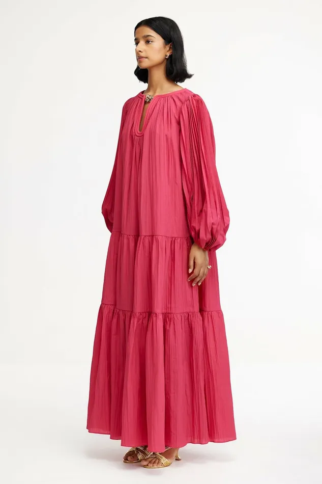 Women INGLETON MAXI DRESS Cranberry Acler Maxi Dresses