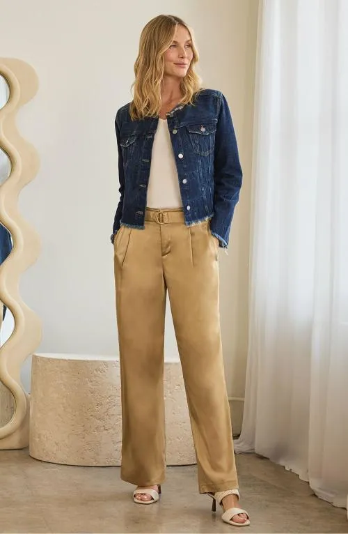 Women Jackets Liverpool Los Angeles Classic Jean Jacket With Fray Hem Davidson