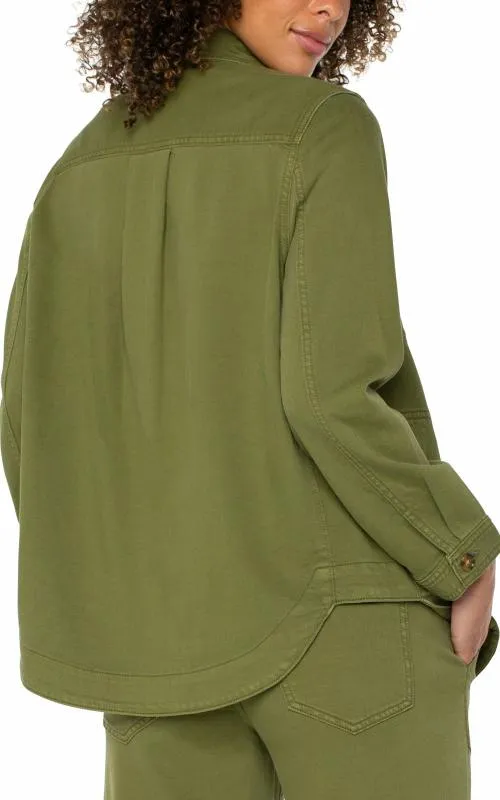 Women Jackets Liverpool Los Angeles Shirt Jacket Hemlock