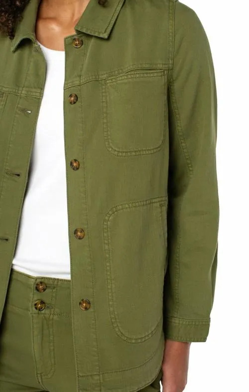 Women Jackets Liverpool Los Angeles Shirt Jacket Hemlock