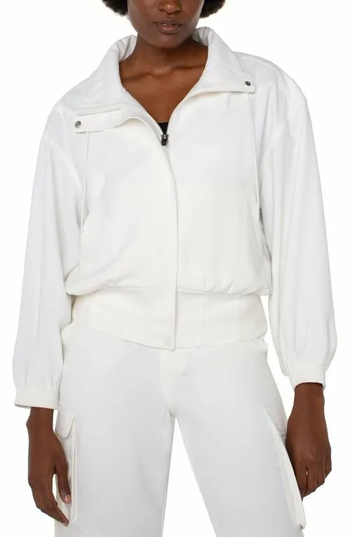 Women Jackets Liverpool Los Angeles Zip Up Dolman Jacket Porcelain