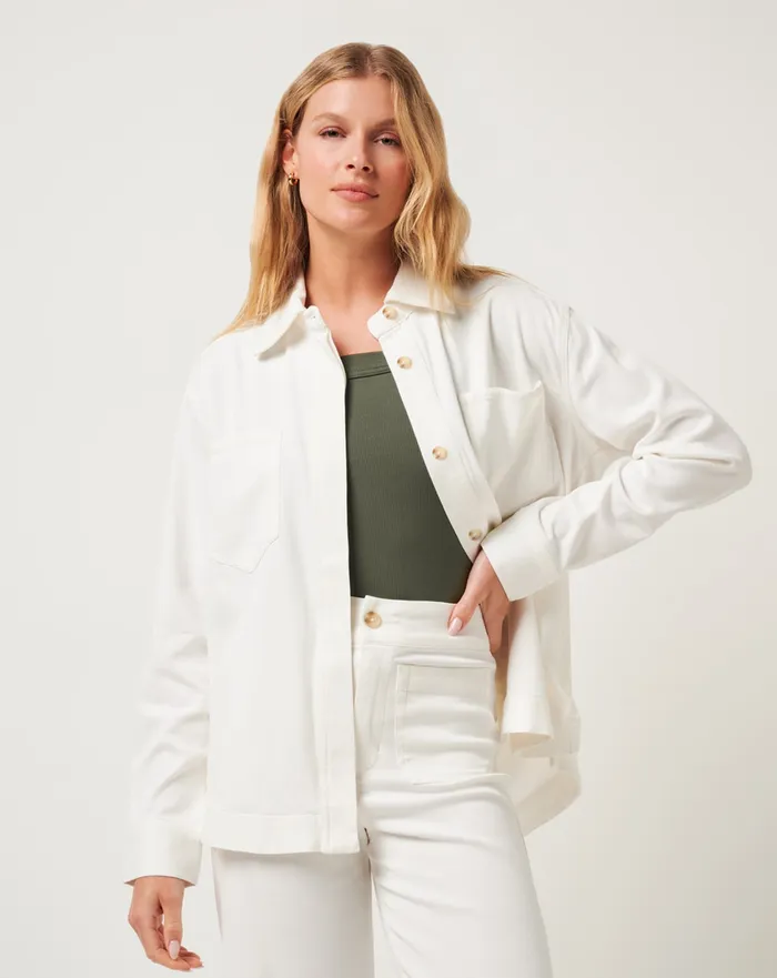 Women Jackets TravisMathew EVERYDAY BUTTON DOWN White