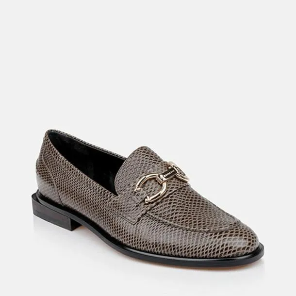 Women JAEL Snakeeffect Stone Clergerie Flats