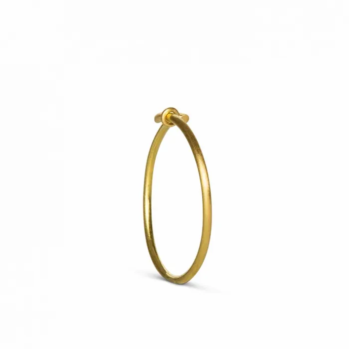 Women Jane Knig 14 Karat Medium Creole