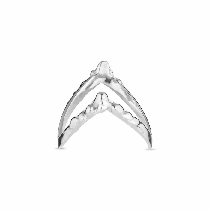Women Jane Knig Silver Rings Drippy VRing