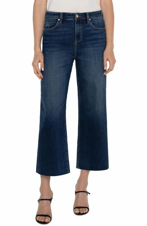 Women Jeans Liverpool Los Angeles Stride Hirise With Cut Hem Bowers