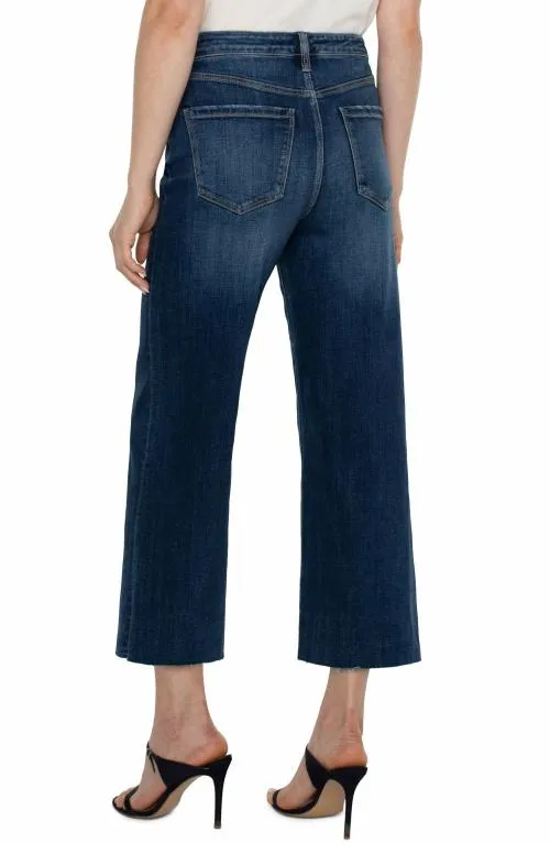 Women Jeans Liverpool Los Angeles Stride Hirise With Cut Hem Bowers
