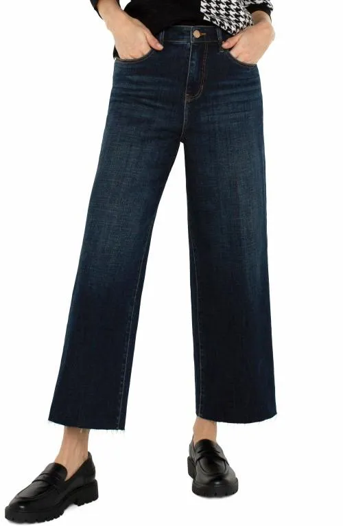 Women Jeans Liverpool Los Angeles Stride Hirise With Cut Hem Eastmoor