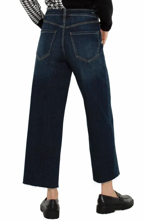 Women Jeans Liverpool Los Angeles Stride Hirise With Cut Hem Eastmoor