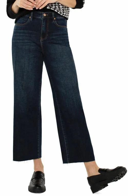 Women Jeans Liverpool Los Angeles Stride Hirise With Cut Hem Eastmoor