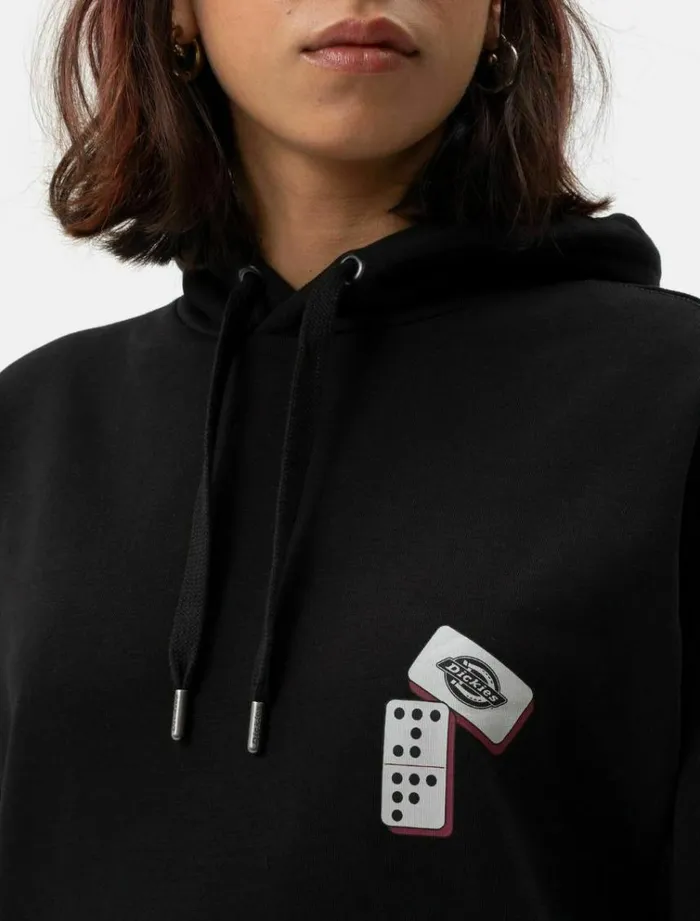 Women Jumpers and Sweatshirts Dickies Jamie Foy Graphic Hoodie Black