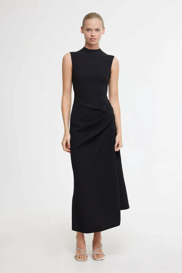 Women KEMPSEY MIDI DRESS Black Acler Sale
