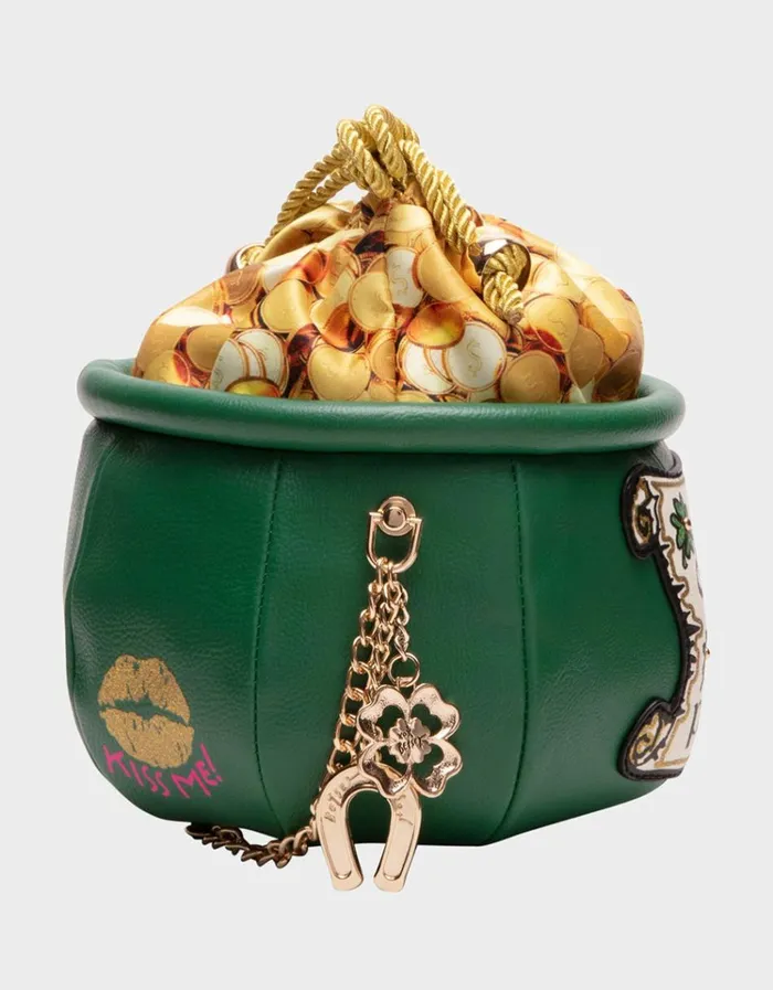 Women KITSCH GET LUCKY CROSSBODY GREEN Betsey Johnson Women KITSCH GET LUCKY CROSSBODY GREEN Betsey Johnson