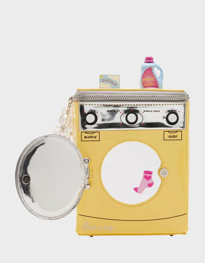 Women KITSCH SPIN ME CROSSBODY YELLOW Betsey Johnson Women KITSCH SPIN ME CROSSBODY YELLOW Betsey Johnson