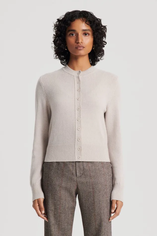 Women Knitwear Scanlan Theodore CASHMERE CARDIGAN DOVE Women Knitwear Scanlan Theodore CASHMERE CARDIGAN DOVE