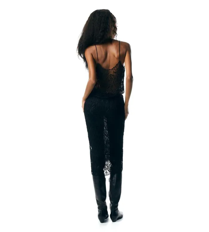 Women Knitwear Tom Ford Fine Viscose Lace Tank Top Black Women Knitwear Tom Ford Fine Viscose Lace Tank Top Black