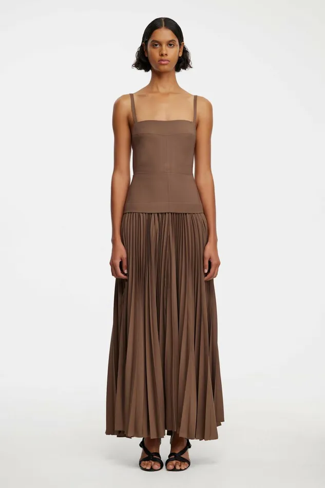 Women LEASGILL MIDI DRESS Sepia Acler Midi Dresses