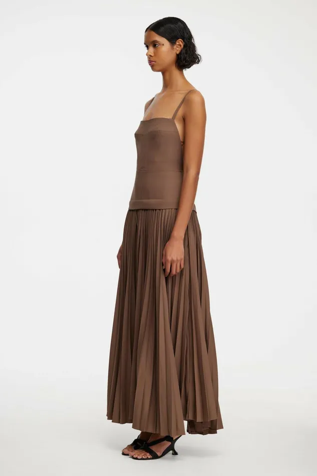 Women LEASGILL MIDI DRESS Sepia Acler Midi Dresses