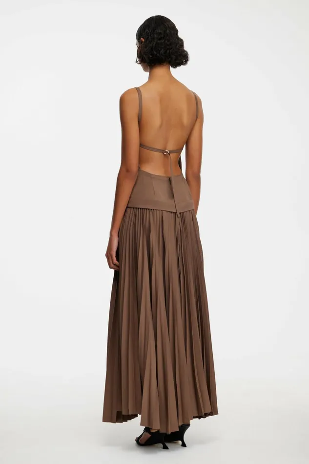 Women LEASGILL MIDI DRESS Sepia Acler Midi Dresses