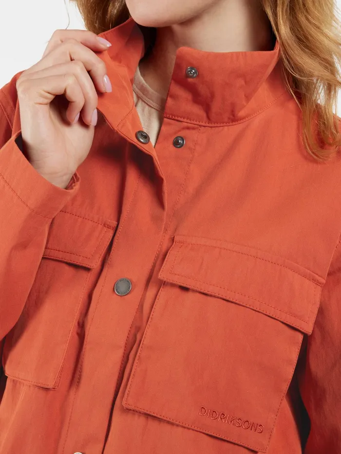 Women Lexie Jacket Brique Red Didriksons Spring Jackets