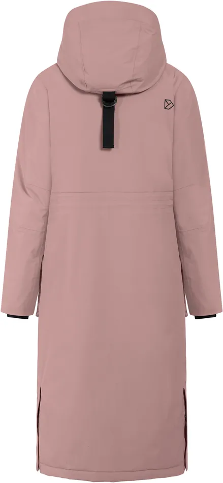 Women Leya Parka Long Faded Wine Didriksons Autumn Jackets