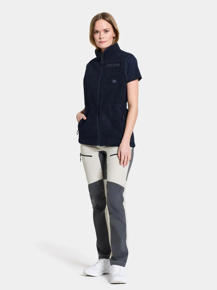 Women Libra Vest Dark Night Blue Didriksons Vests